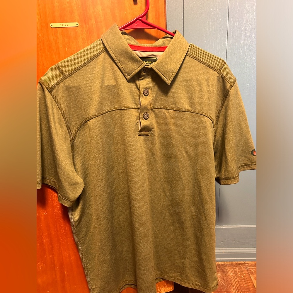 Green polo style shirt